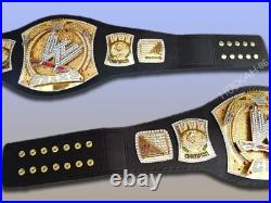 World Heavyweight Wrestling Championship Spinner Belt Replica 2mm Brass Plates