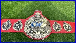 World Heavyweight Wrestling Championship Title Belt Adult Size Brass Plated