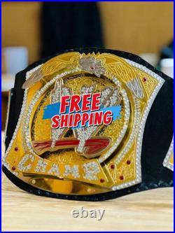 World Heavyweight Wrestling Spinner Championship Belt Adult Size 4MM