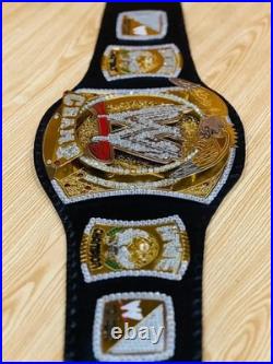 World Heavyweight Wrestling Spinner Championship Belt Adult Size 4MM