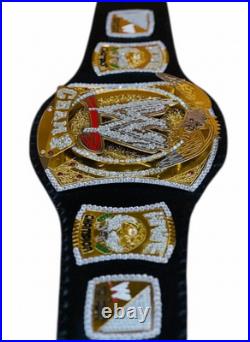 World Heavyweight Wrestling Spinner Championship Belt Replica Adult Size 4MM