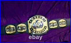 World Tag Team Wrestling Championship Belt Adult Size Replica 2mm Brass Plates