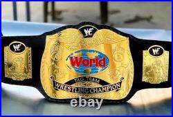 World Tag Team Wrestling Championship Replica Title Belt Adult Size Brass 2MM