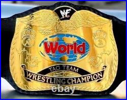 World Tag Team Wrestling Championship Replica Title Belt Adult Size Brass 2MM