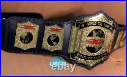 World Tag Team Wrestling Championship Replica Tittle Belt Adult Size Brass 2MM