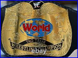 World Tag Team Wrestling Championship Title Belt Brass 2mm Replica Belt Adult