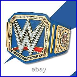 World Universal Championship Replica Title Belt Blue Brass 2MM Brass Adult Size World Universal Championship Replica Title Belt Blue Brass 2MM Brass Adult Size