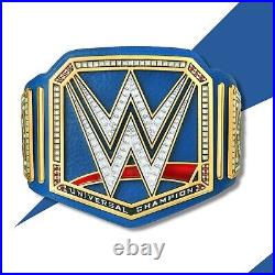 World Universal Championship Replica Title Belt Blue Brass 2MM Brass Adult Size World Universal Championship Replica Title Belt Blue Brass 2MM Brass Adult Size
