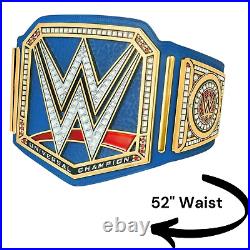 World Universal Championship Replica Title Belt Blue Brass 2MM Brass Adult Size World Universal Championship Replica Title Belt Blue Brass 2MM Brass Adult Size