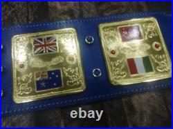 World heavy weight custom made championship belt Brass thick Plates