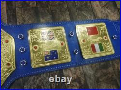 World heavy weight custom made championship belt Brass thick Plates