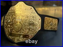 World heavyweight big gold championship belt wrestling replica tittle 2mm adult