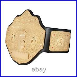 World of Wrestling Heavyweight Championship Replica Title Belt, 4mm Brass Plates