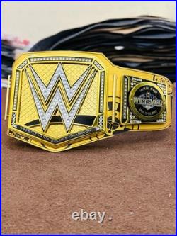 Wrestle/Mania 41 Las Vegas Golded Wrestling Championship Replica Title Belt 6MM
