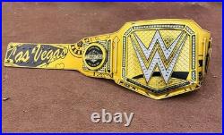Wrestle/Mania 41 Las Vegas Golded Wrestling Championship Replica Title Belt 6MM