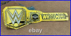 Wrestle/Mania 41 Las Vegas Golded Wrestling Championship Replica Title Belt 6MM