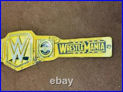 Wrestle/Mania 41 Las Vegas Golded Wrestling Championship Replica Title Belt 6MM