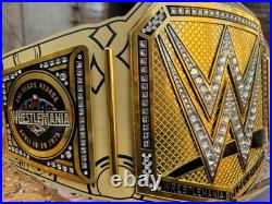 Wrestle/Mania 41 Las Vegas Golden Championship Belt Replica Brass Adult Size