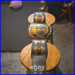 Wrestling AEW World Tag Team Championship Belt, Black Gold Blue Adult