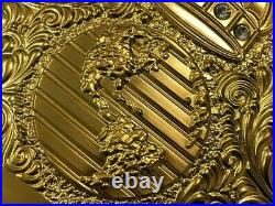 Wrestling Championship Title Belt Plates CNC Crafted 24K Real Gold Plated WWE
