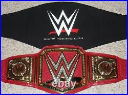 Wwe Authentic Universal Championship Raw Red Metal Adult Size Replica Title Belt