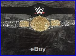 Wwe Big Gold World Heavyweight Championship Wrestling Belt Red Croc Custom Plate