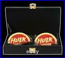 Wwe Hulk Hogan World Heavyweight Championship Belt Side Plates Box Set Brand New