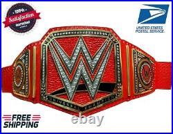 Wwe Red Universal Wrestling Championship Replica Title Belt 2mm Brass Adult Size