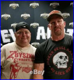 Wwe Stone Cold Steve Austin Signed Smoking Skull Championship Title Belt Coa