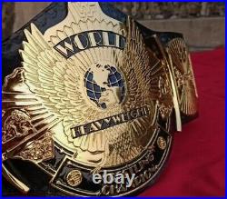 Wwe Wwf Classic Gold Winged Eagle Championship Wrestling Title Adult Belt Brass