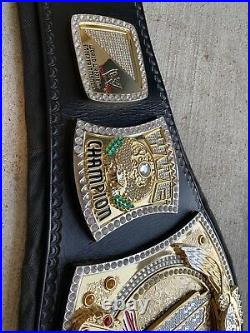 Wwe spinner championship real leather belt