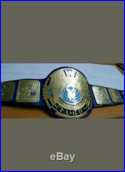 Wwf Big Eagle Block Logo Wrestling Championship Replica Belt In 4mm Brass Plates