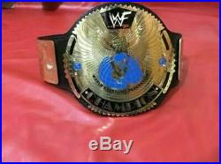 Wwf Big Eagle Scratch Logo Championship Belt In 2mm Brass Plates