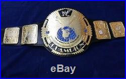 Wwf Big Eagle Scratch Logo Championship Belt In 4mm Zinc & 24kt Gold Plated