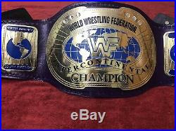 Wwf IC Oval Intercontinental Wrestling Championship Belt In 4mm Brass Plates