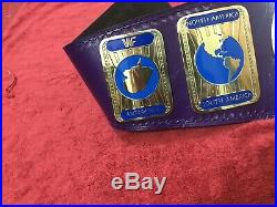 Wwf IC Oval Intercontinental Wrestling Championship Belt In 4mm Brass Plates