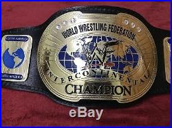 Wwf Intercontinental IC Oval Championship Belt In 4mm Brass Plated Free Sh