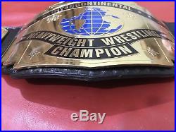 Wwf Intercontinental Red Logo Championship Belt In 4mm Brass Plates Freeshipping