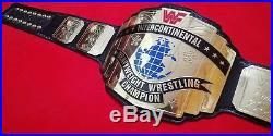 Wwf Intercontinental Red Logo Championship Belt Made In 4mm Brass Plates