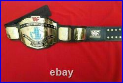 Wwf Intercontinental Red Logo Championship Replica Belt 2mm Brass Adult Size