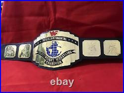 Wwf Intercontinental Red Logo Championship Replica Belt 2mm Brass Adult Size Dhl