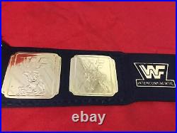 Wwf Intercontinental Red Logo Championship Replica Belt 2mm Brass Adult Size Dhl