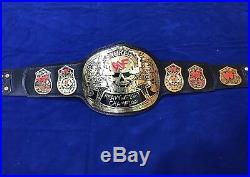 Wwf Stone Cold Smoking Skull Heavy Weight Championship Belt 4mm Brass Plates