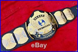 Wwf Winged Eagle Dual Plated Championship Belt In 4mm Thick Brass Plate Free P&p