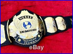 Wwf Winged Eagle Dual Plated Championship Belt In 4mm Thick Brass Plate Free P&p