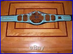 Wwf/wwe Blue Winged Eagle Championship Title Belt 4mm Adult Casted Plates Mint