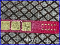 Wwwf Bob Backlund Antonio Inoki Wrestling Championship Title Belt